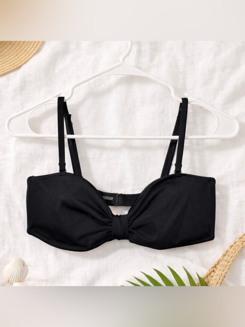 Old Navy Black Bandeau Bikini Top XL – Removable Straps, NWOT
